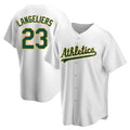 Boles Athletics #23 Shea Langeliers Player White Replica Home Stitched Jerseys
