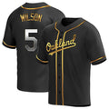 Boles Athletics #5 Jacob Wilson Black Golden Replica Alternate  Stitched Jersey