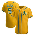 Boles Athletics #5 Jacob Wilson Gold Authentic Alternate Stitched Jersey