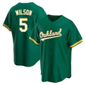 Boles Athletics #5 Jacob Wilson Green Kelly Alternate Stitched Jersey