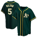 Boles Athletics #5 Jacob Wilson Green Replica Alternate Stitched Jersey