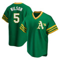 Boles Athletics #5 Jacob Wilson Green Replica Cooperstown Collection T shirt Stitched Jersey