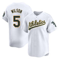 Boles Athletics #5 Jacob Wilson White Limited Home Stitched Jersey