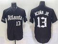 Boles A.Braves #13 Ronald Acuna Jr. Black Gothic South x Outkast Edition Vapor Limited Stitched Personalized Jersey