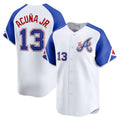 Boles A.Braves #13 Ronald Acuna Jr. City Connect Limited Jersey - White Personalized Jerseys