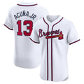 Boles A.Braves #13 Ronald Acuna Jr. Home Elite Jersey - White Personalized Jerseys