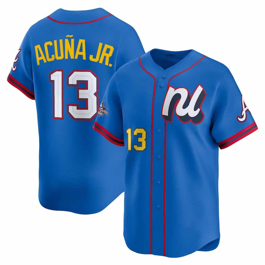 Boles A.Braves #13 Ronald Acuna Jr. National League 2025 All-Star Edition Limited Player Jersey - Blue Personalized Jersey