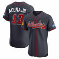 Boles A.Braves #13 Ronald Acuna Jr. Navy 2025 Speedway Classic Alternate Elite Player Personalized Jersey