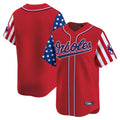 Boles B.Orioles Red Independence Day Vapor Premier Limited Home Game Blank Player Stitched Jerseys