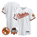 Boles B.Orioles White 30th Anniversary of 2131 Home Game Blank Player Stitched Jerseys