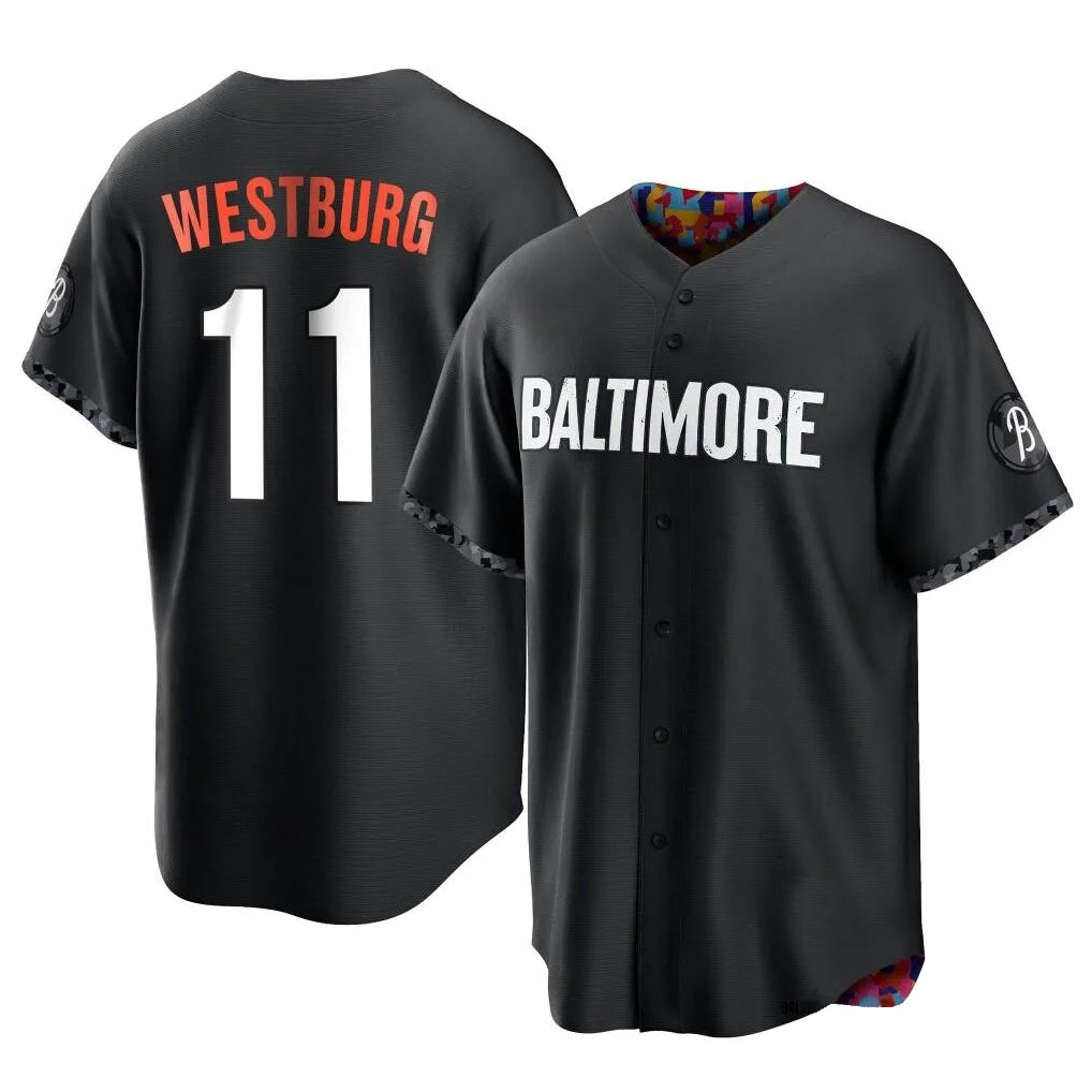 Boles B.Orioles #11 Jordan Westburg Player Black City Connect Home Game Stitched Jerseys