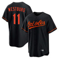 Boles B.Orioles #11 Jordan Westburg Player Black Home Game Stitched Jerseys