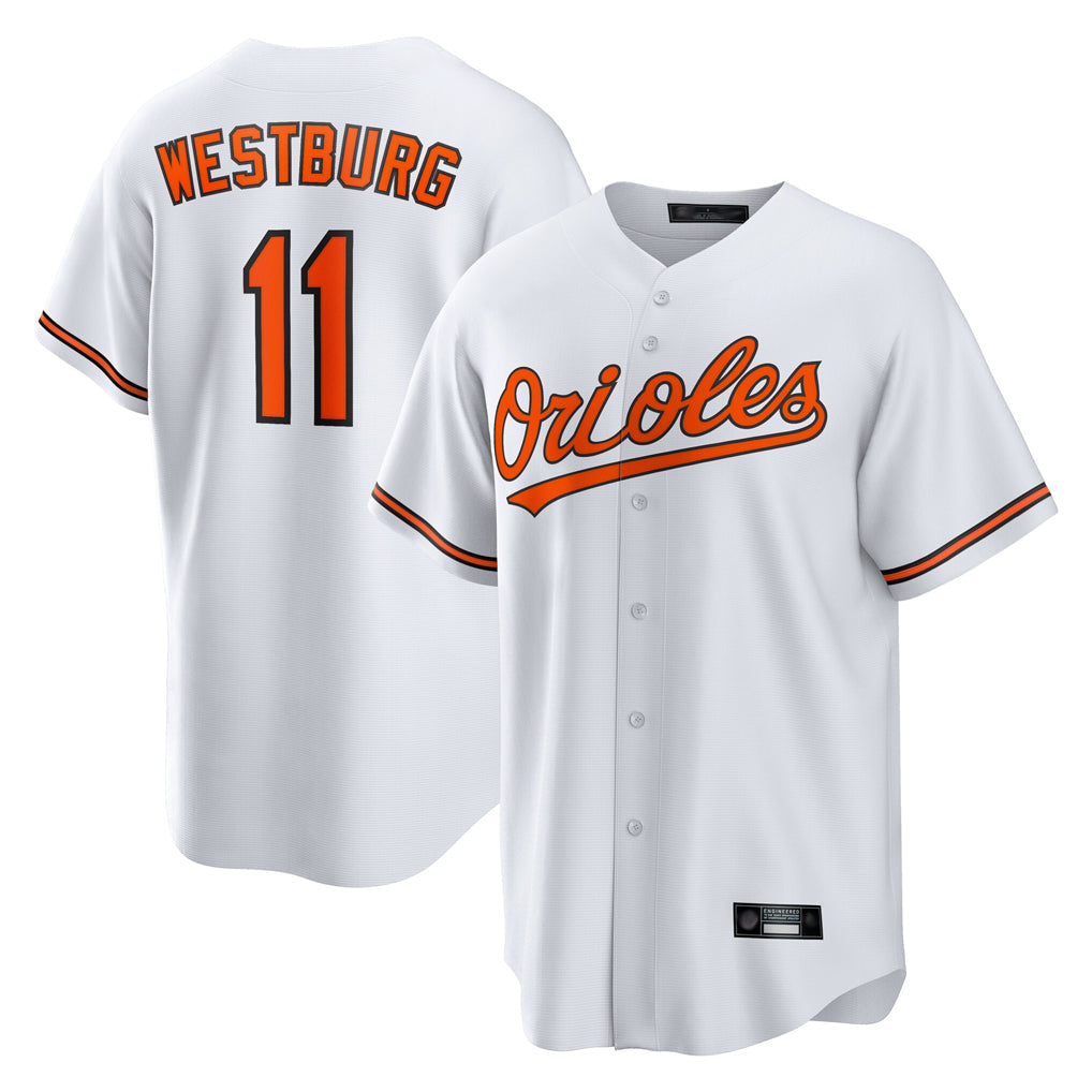Boles B.Orioles #11 Jordan Westburg Player White Home Game Stitched Jerseys