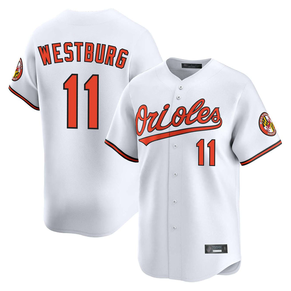 Boles B.Orioles #11 Jordan Westburg Player White Limited Home Game Stitched Jerseys