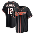 Boles B.Orioles #12 Dylan Beavers Player Black Out Home Game Stitched Jerseys