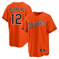Boles B.Orioles #12 Dylan Beavers Player Orange Home Game Stitched Jerseys