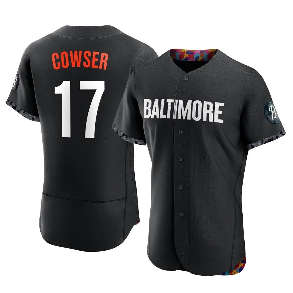 Boles B.Orioles #17 Colton Cowser Player Black City Connect Limited Elite Home Game Stitched Jerseys