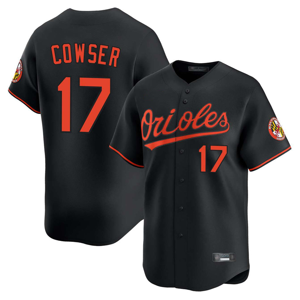 Boles B.Orioles #17 Colton Cowser Player Black Limited Home Game Stitched Jerseys