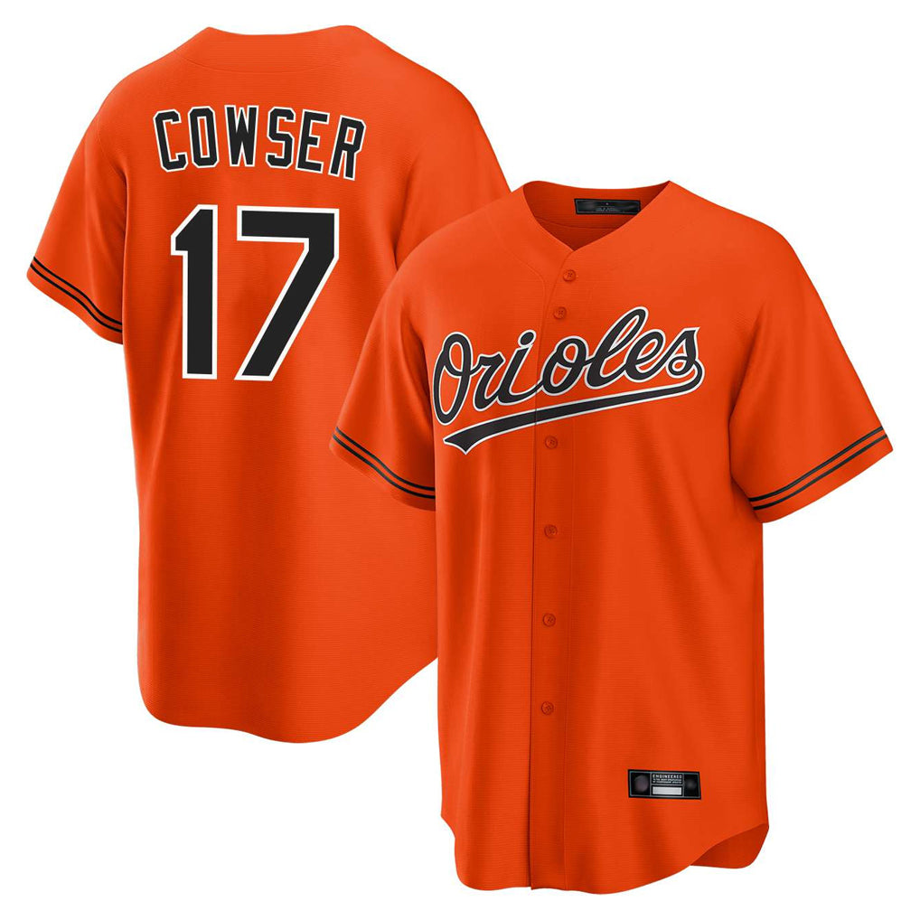 Boles B.Orioles #17 Colton Cowser Player Orange Home Game Stitched Jerseys