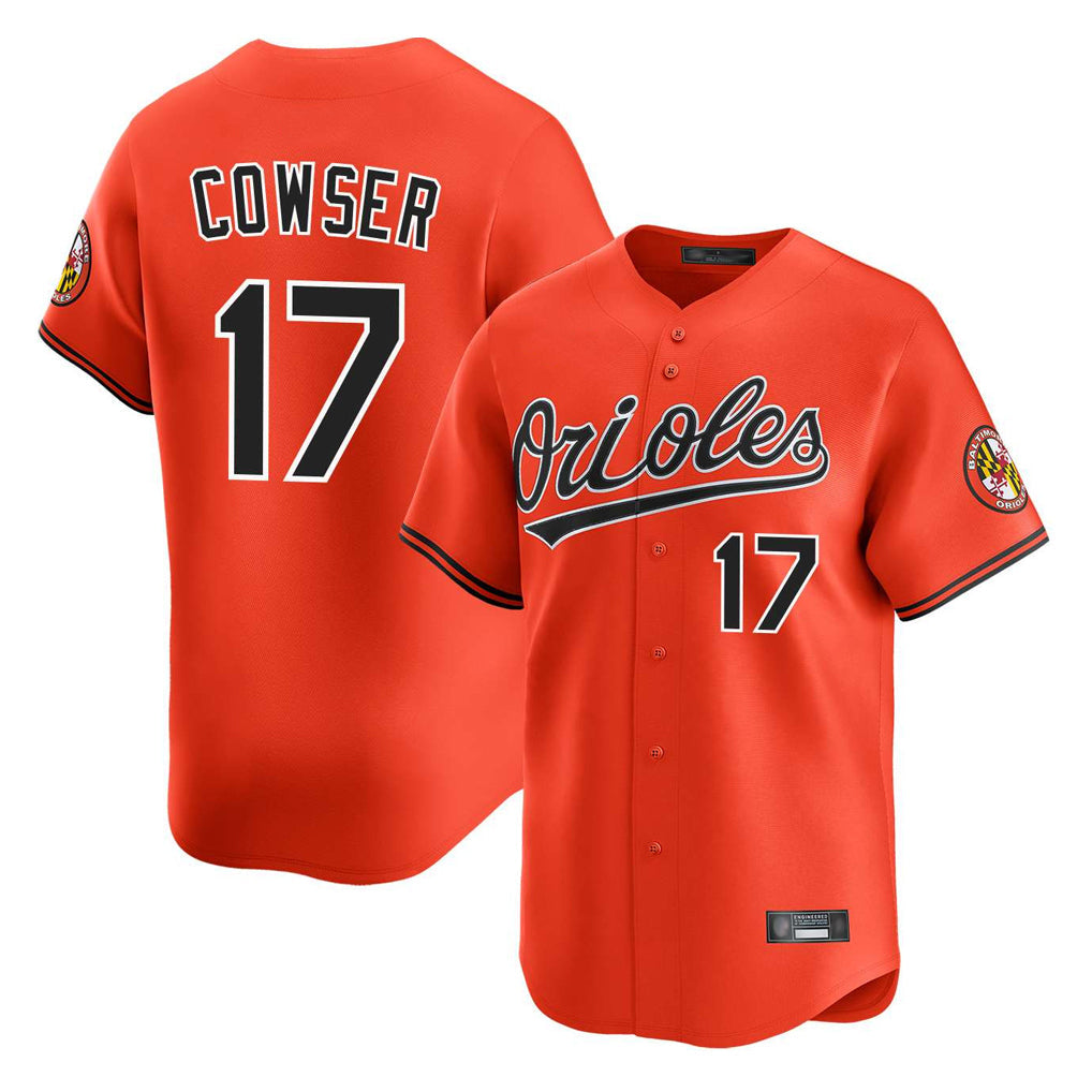 Boles B.Orioles #17 Colton Cowser Player Orange Limited Home Game Stitched Jerseys
