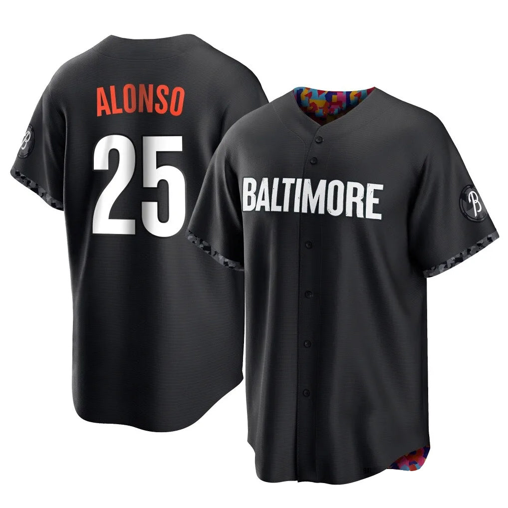 Boles B.Orioles #25 Pete Alonso Player Black City Connect Home Game Stitched Jerseys