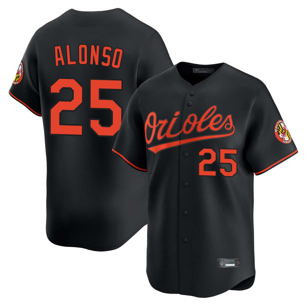 Boles B.Orioles #25 Pete Alonso Player Black Limited Home Game Stitched Jerseys