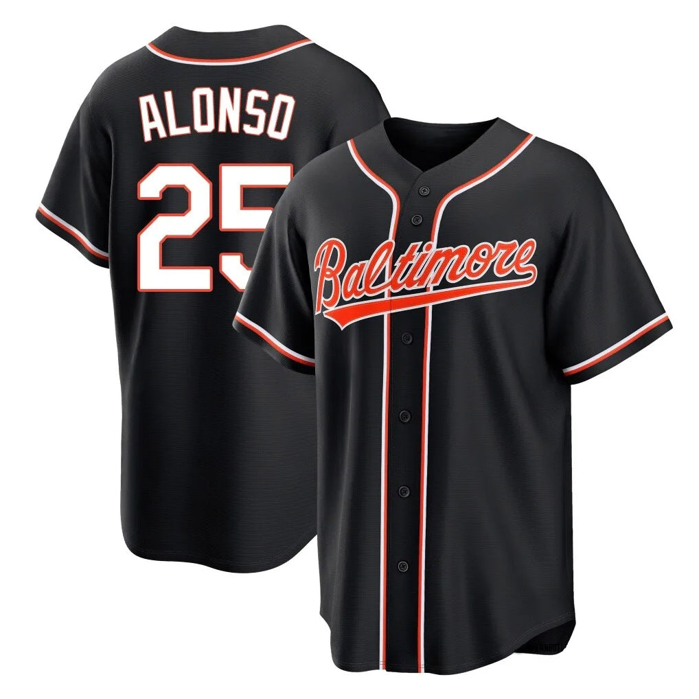 Boles B.Orioles #25 Pete Alonso Player Black Out Home Game Stitched Jerseys