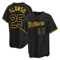 Boles B.Orioles #25 Pete Alonso Player Black Snake Skin City Home Game Stitched Jerseys