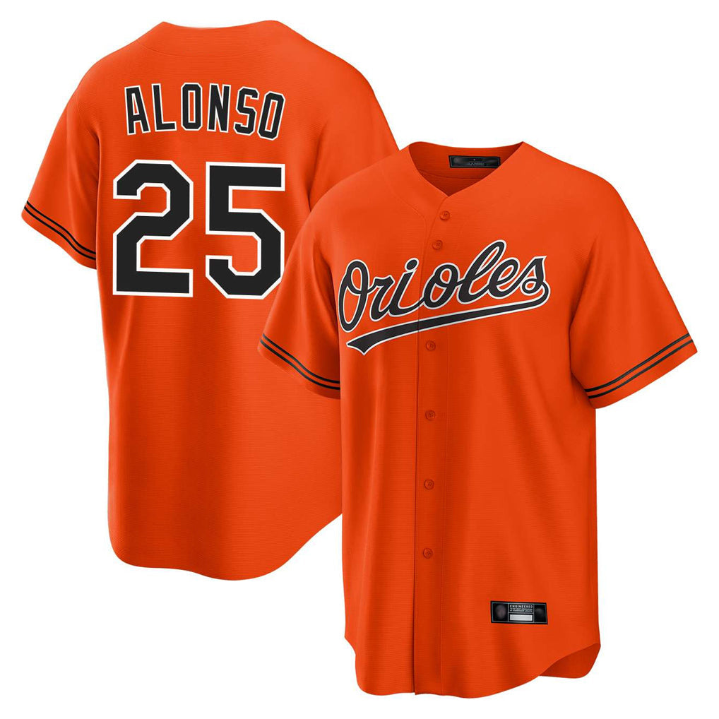 Boles B.Orioles #25 Pete Alonso Player Orange Home Game Stitched Jerseys