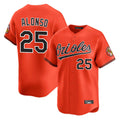 Boles B.Orioles #25 Pete Alonso Player Orange Limited Home Game Stitched Jerseys