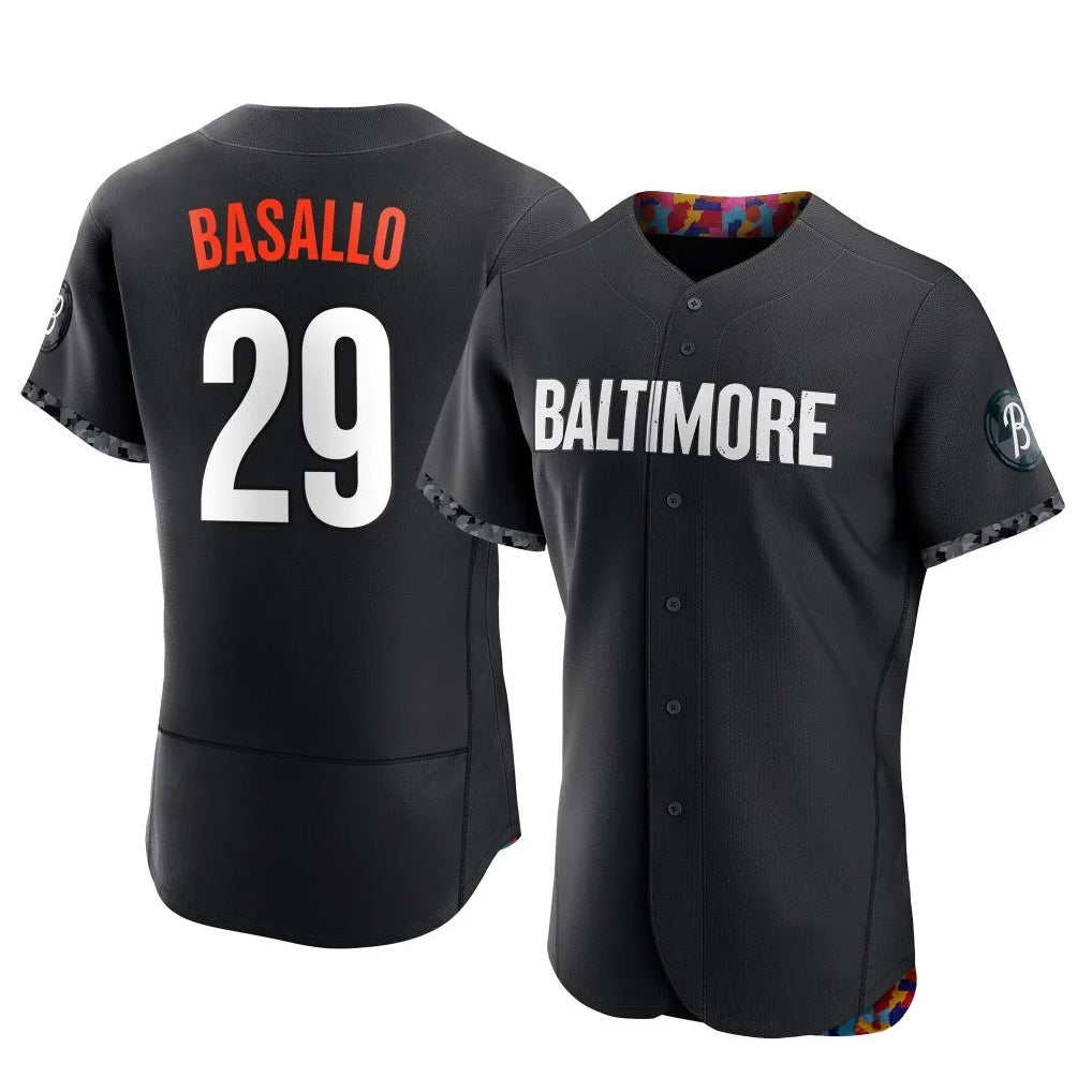 Boles B.Orioles #29 Samuel Basallo Player Black City Connect Limited Elite Home Game Stitched Jerseys