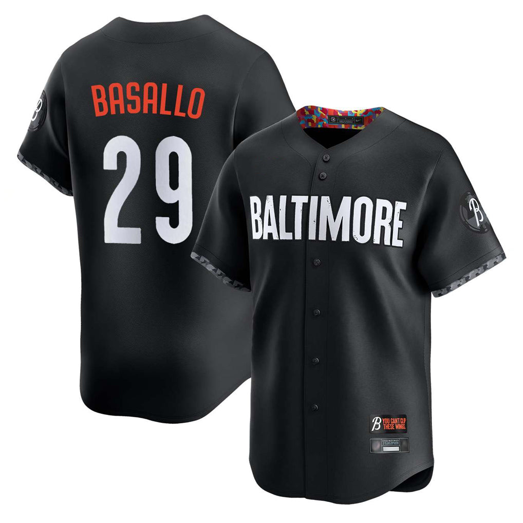 Boles B.Orioles #29 Samuel Basallo Player Black City Connect Limited Home Game Stitched Jerseys