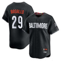 Boles B.Orioles #29 Samuel Basallo Player Black City Connect Limited Home Game Stitched Jerseys