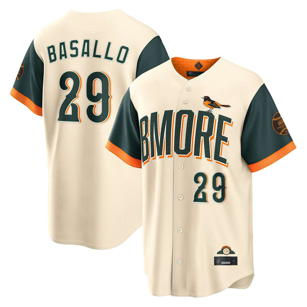 Boles B.Orioles #29 Samuel Basallo Player Cream 2026 City Connect Home Game Stitched Jerseys