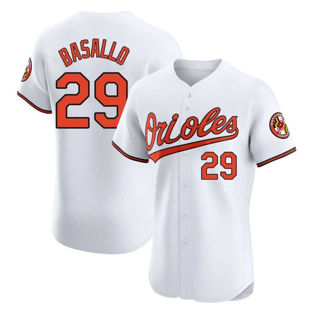 Boles B.Orioles #29 Samuel Basallo Player White Limited Elite Home Game Stitched Jerseys