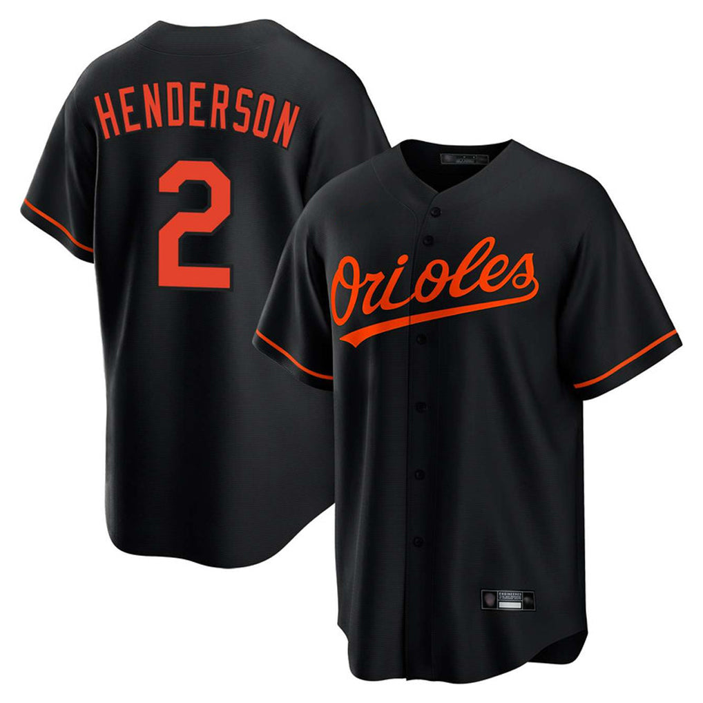 Boles B.Orioles #2 Gunnar Henderson Player Black Home Game Stitched Jerseys