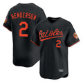 Boles B.Orioles #2 Gunnar Henderson Player Black Limited Home Game Stitched Jerseys