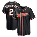 Boles B.Orioles #2 Gunnar Henderson Player Black Out Home Game Stitched Jerseys
