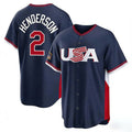 Boles B.Orioles #2 Gunnar Henderson Player Navy USA 2026 World Classic Home Game Stitched Jerseys