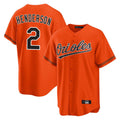 Boles B.Orioles #2 Gunnar Henderson Player Orange Home Game Stitched Jerseys
