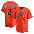Boles B.Orioles #2 Gunnar Henderson Player Orange Limited Home Game Stitched Jerseys