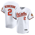 Boles B.Orioles #2 Gunnar Henderson Player White Limited Home Game Stitched Jerseys