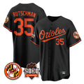 Boles B.Orioles #35 Adley Rutschman Black 30th Anniversary of 2131 Home Game Stitched Jerseys