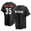 Boles B.Orioles #35 Adley Rutschman Black City Connect Home Game Stitched Jerseys