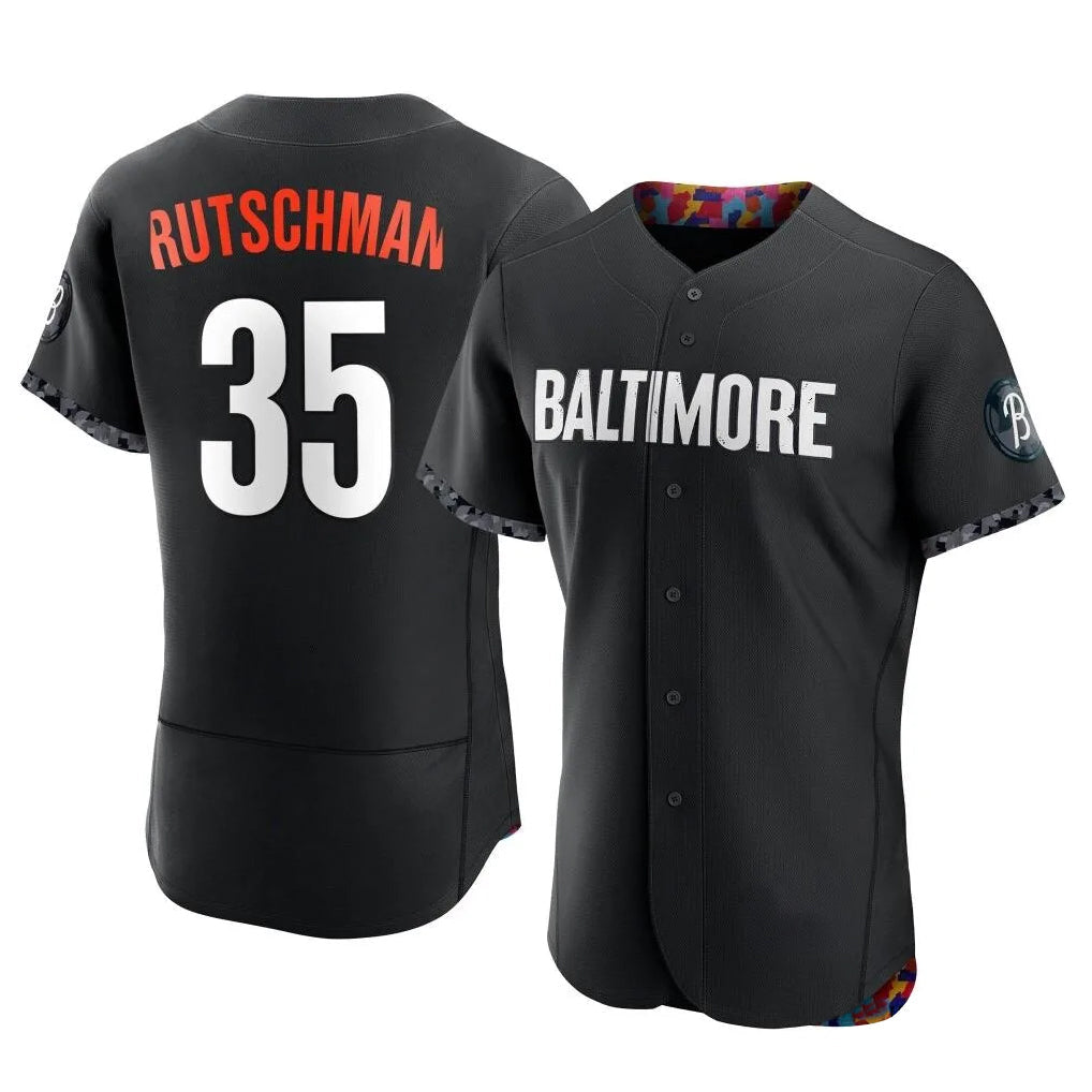 Boles B.Orioles #35 Adley Rutschman Black City Connect Limited Elite Home Game Stitched Jerseys