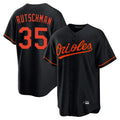 Boles B.Orioles #35 Adley Rutschman Black Home Game Stitched Jerseys