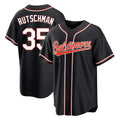 Boles B.Orioles #35 Adley Rutschman Black Out Home Game Stitched Jerseys