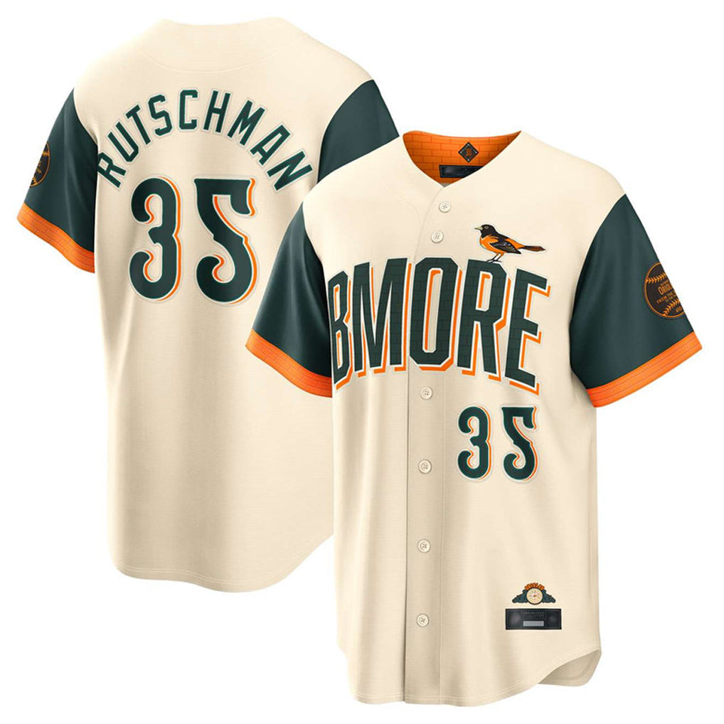 Boles B.Orioles #35 Adley Rutschman Cream 2026 City Connect Home Game Stitched Jerseys
