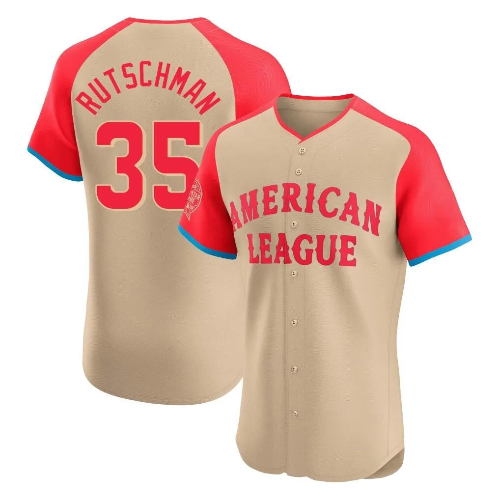 Boles B.Orioles #35 Adley Rutschman Cream American League All-Star Limited Elite Home Game Stitched Jerseys