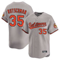 Boles B.Orioles #35 Adley Rutschman Gray Limited Home Game Stitched Jerseys